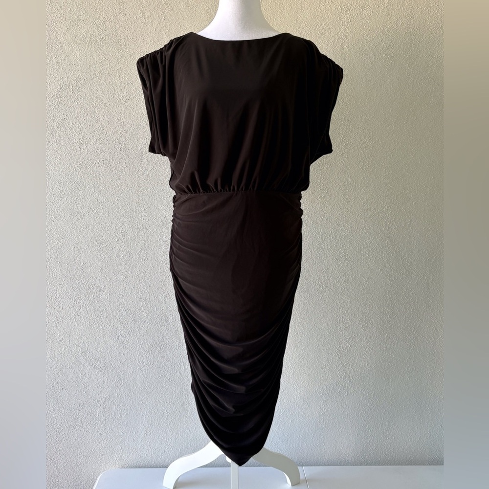 White House BlackMarket Large Side Ruched Sheath Dress Cocktail Party Cruise NWT